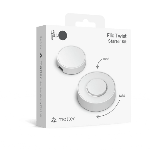 Flic Twist Starter Kit - 1x Flic Hub mini + 1x Flic Twist + 2x AAA batteries