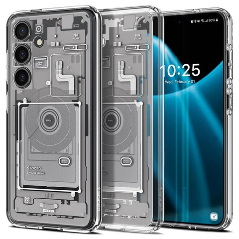 Spigen Samsung Galaxy S24 Ultra Hybrid Zero One Case - Zero One White