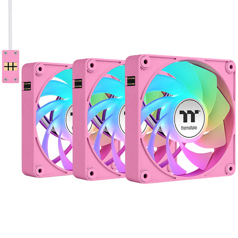 Thermaltake CT140 EX Reverse Blades ARGB Pink Fan 3pack