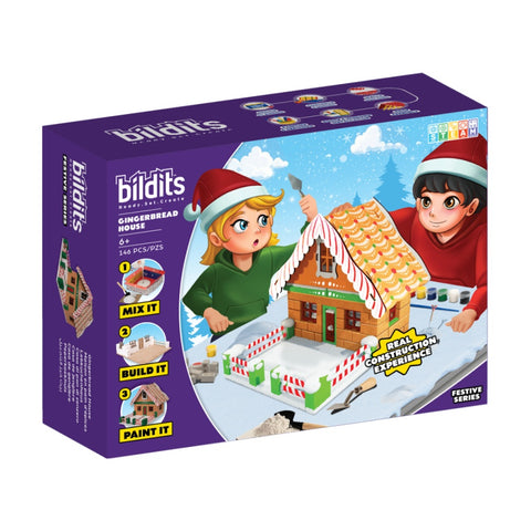 Bildits 83pc My First House Building Kit Real Materials Kids 6-8y+