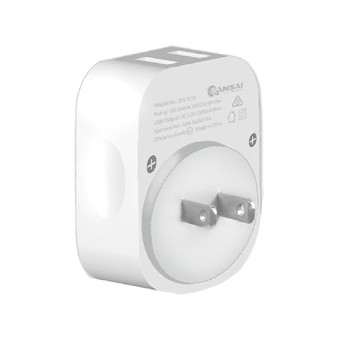 Sansai Travel Adaptor with 2 x USB Ports - AU/Japan Region
