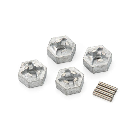 Atrek Metal 12mm Wheel Hexes with Drive Pins 8Pcs