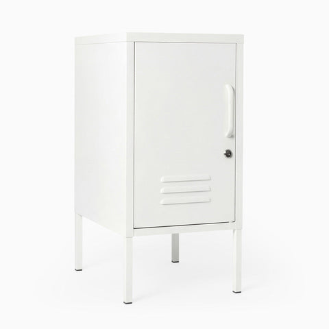 Desky Oslo Metal Locker Cabinet - White / Left Opening