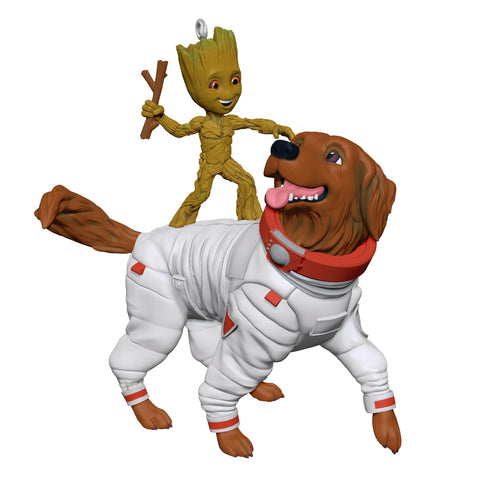 Marvel, Guardians of the Galaxy, Groot and Cosmo - 2025 Hallmark Keepsake Christmas Ornament