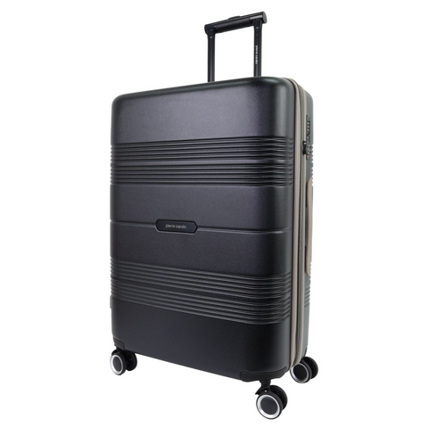 Pierre Cardin Medium 113L Travel Hard Shell Case Travel Luggage (Black)