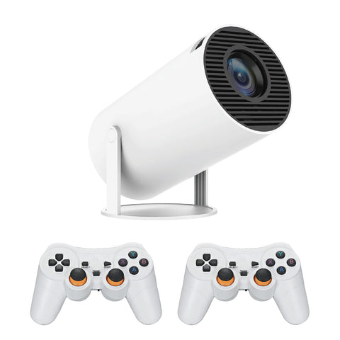 Laser Smart Gaming Projector with Android and 2 Controllers (White)