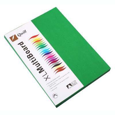 Quill XL Multiboard Paper 210GSM A4 Pack 50 (Emerald)