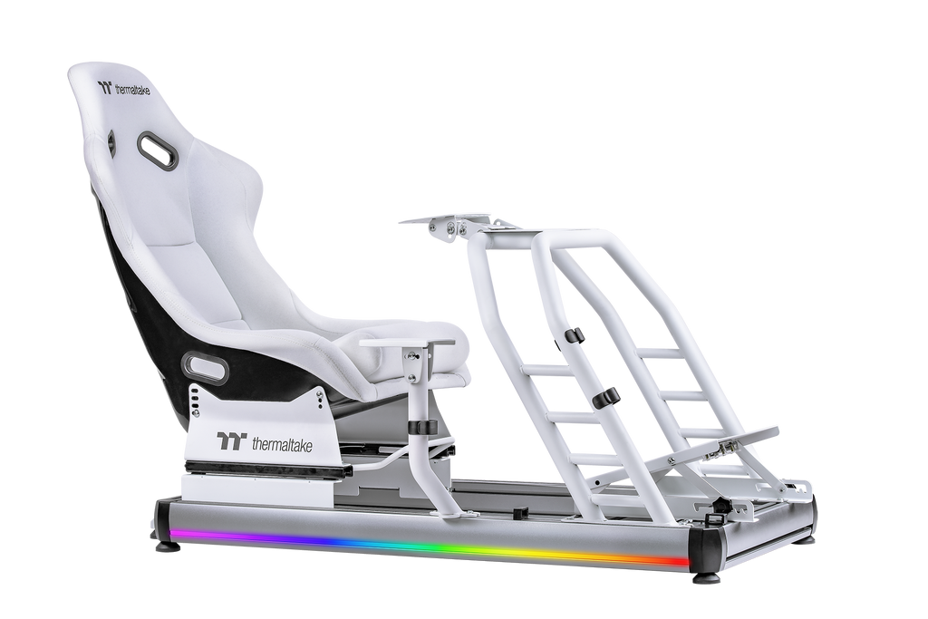 Rgb Racing Thermaltake Gaming GR500 RGB Racing Simulator Cockpit (Snow Edition ...