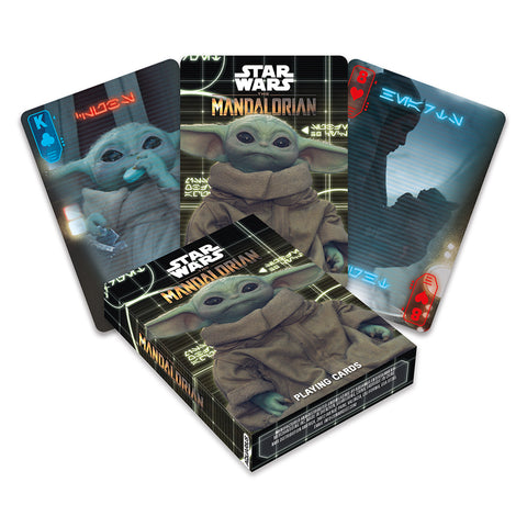 Aquarius 54-Pieces Star Wars The Mandolorian Grogu Playing Cards Poker Deck Set 14y+