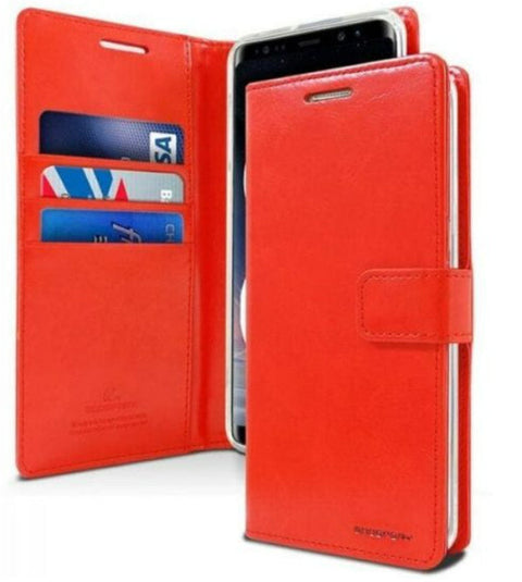 Goospery Magsafe Bluemoon Diary for Galaxy S24 FE - Red