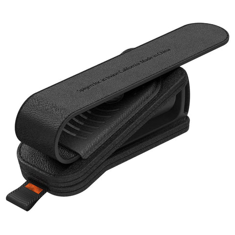 Spigen Universal Visor Leather Sunglasses Holder SH101 Automotive Accessories (Black)