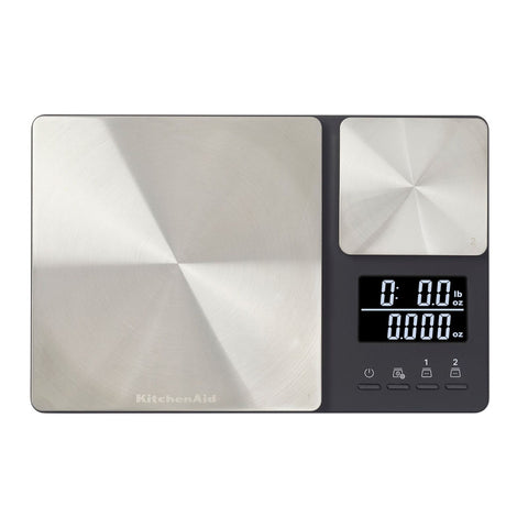 KitchenAid S/S Food Weighing Digital Kitchen Scale Dual Platform 5kg/500g