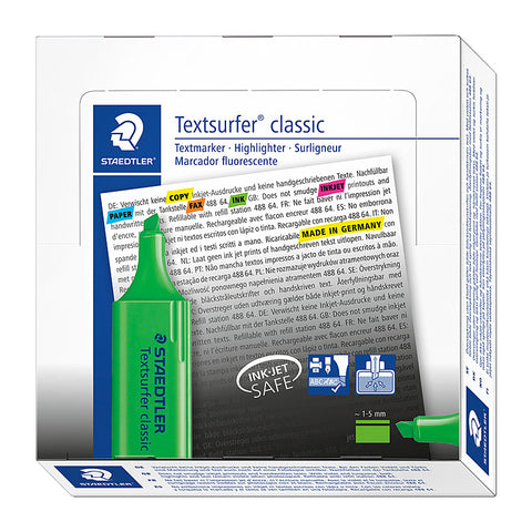 Staedtler Highlighter Textsurfer (Green) [Box 10]