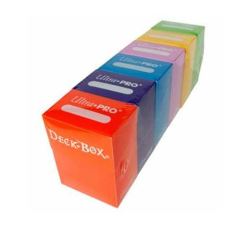Ultra Pro: UP85324 Deck Box AMZ Bundle 6 Colors Orange Purple Blue Pink Yellow Green Cards