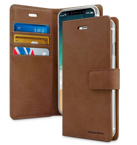 Goospery Magsafe Bluemoon Diary for Galaxy S24 FE - Brown