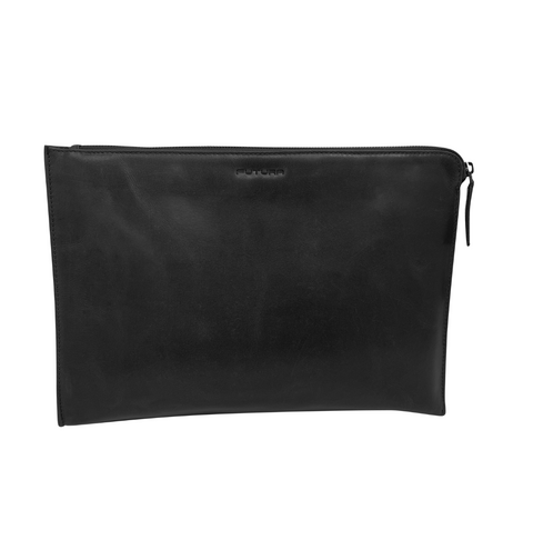 Futura Mens Document Satchel College School Office Travel Bag - Black