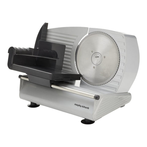 Morphy Richards 200W Electric Food Slicer 190mm Serrated Stainless Steel Blade