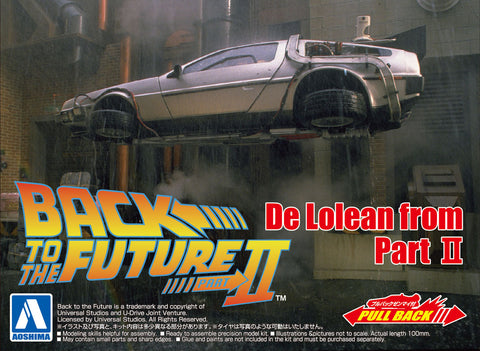 Aoshima  1/43 Pullback Back To The Future From Part II Timemachine