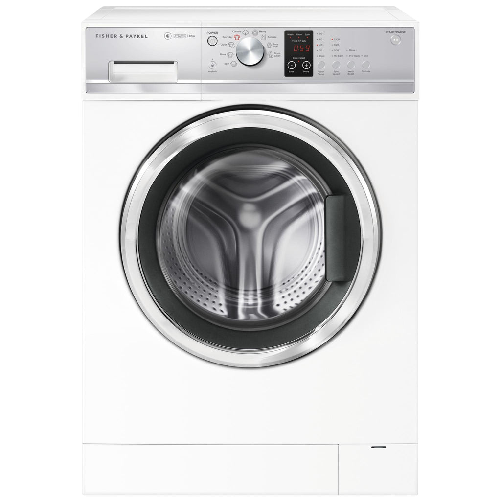 Fisher & Paykel WH8060J3 8kg Series 3 Front Load Washing Machine (White