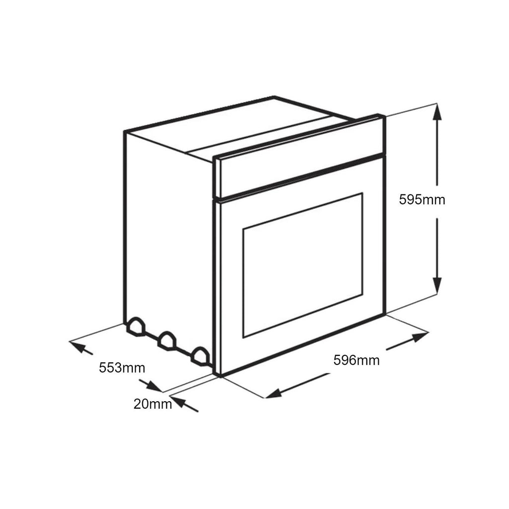 Westinghouse WVES613SCL 60cm Side Opening Electric Oven (Stainless