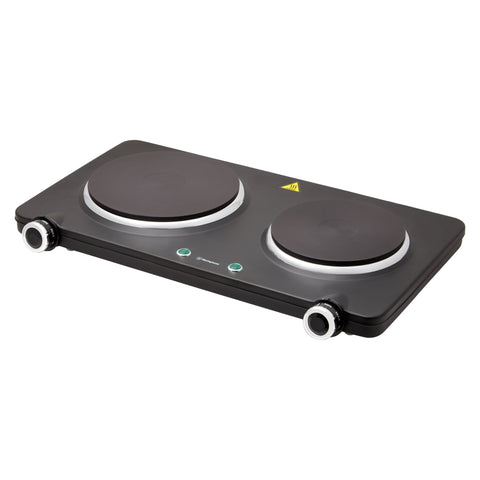 Westinghouse Electric 2250W Portable Double Solid Hotplate (Black)