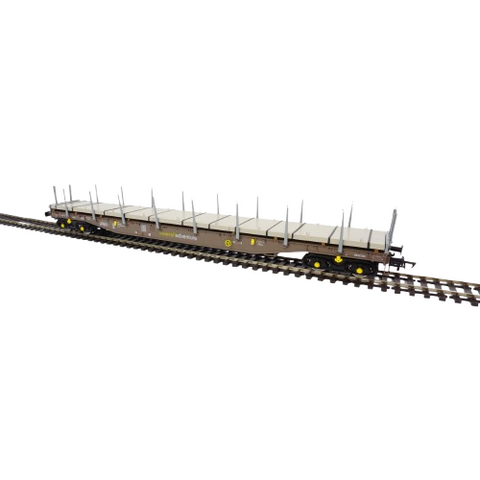 Heljan OO Cargowaggon Railadventure Grey with Concrete Panel Load
