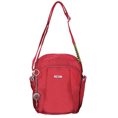 FIB Men's Tablet Crossover Bag - Burgundy