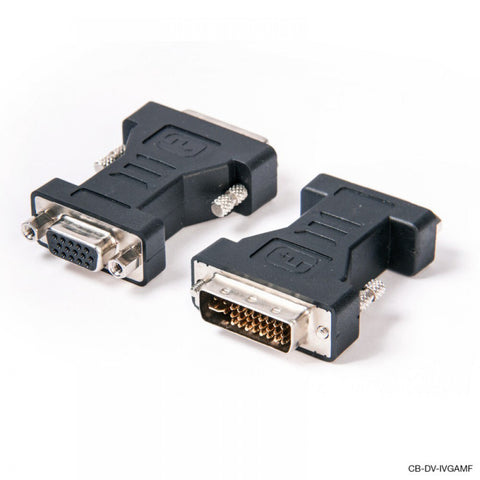 Connect Cable Male DVI-I to Female VGA Adapter Connector Converter For PC Black