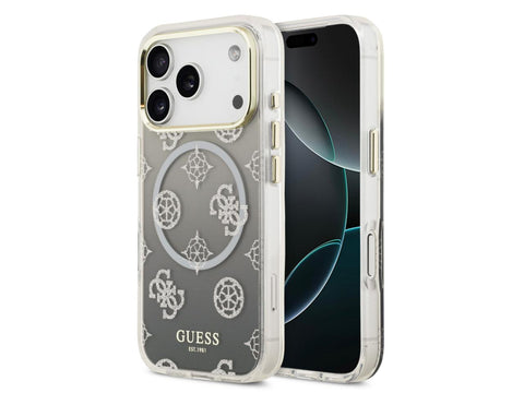 Guess Peony Gradient Glitter Edition for iPhone 17 Pro Max - Grey