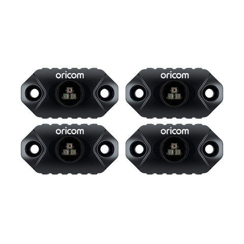 Oricom RKLBT4RGB LED Rock Light RGB Custom Colour [Four Pack]