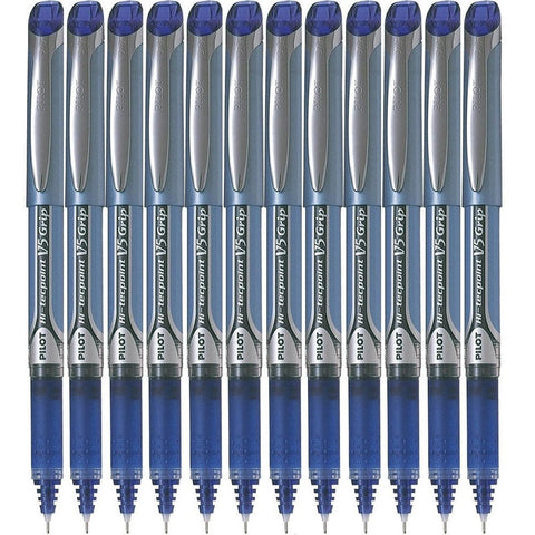Pilot V5 Hi-Tecpoint Grip Pen Extra Fine 0.5mm (Blue) [Box 12]
