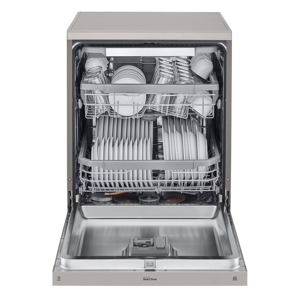 LG XD4B15PS QuadWash 15Place Setting Freestanding Dishwasher (Platinum