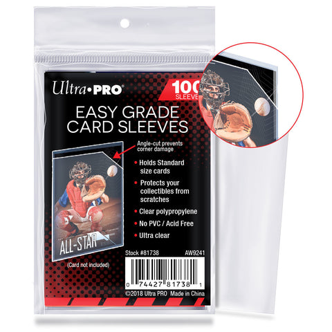 Ultra Pro: UP81738 2-1/2"x3-1/2" Easy Grade Sleeves