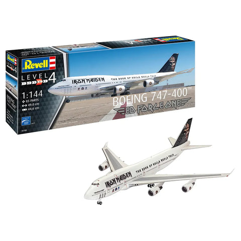 Revell 1/144 Boeing 747-700 Iron Maiden “Ed Force One” Aeroplane Scaled Plastic Model Kit