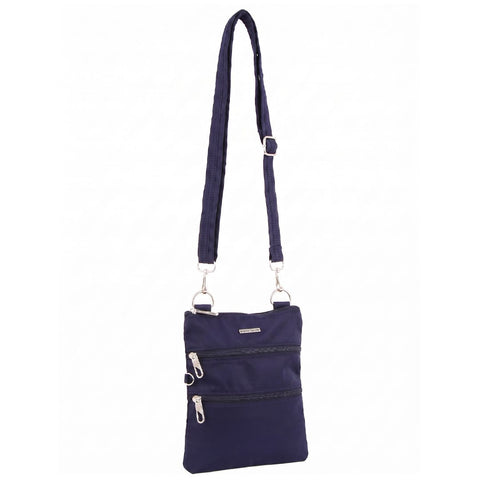 Pierre Cardin Unisex Nylon Anti-Theft Shoulder Crossbody Bag 19x24cm Navy