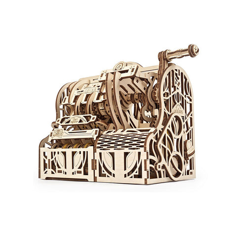 UGears 70136 Cash Register Wooden Mechanical 3D Puzzle Kit