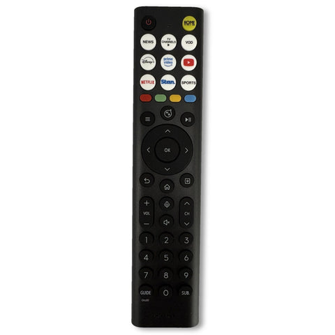 Hisense ERF2AA38H Genuine Original TV Remote Control 20141097 Replacement Remote for Q6SAU and U6SAU Hisense TV Black