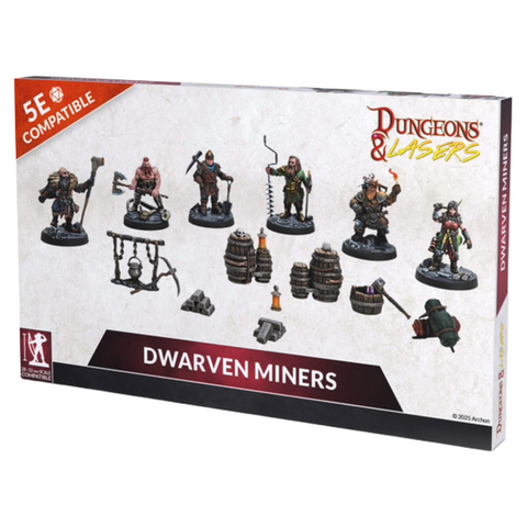 Dungeons & Dragons Dungeons & Lasers: Miniatures Dwarven Miners