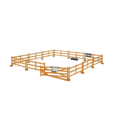 Bruder Licensed 1:16 Scale Pasture Fence - Brown Post & Rail Model