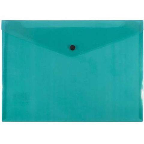 Bantex Button Closure Document Folder (A4) - Green