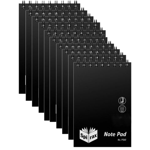 Spirax P560 Pocket Notebook - Black, 40 Pack
