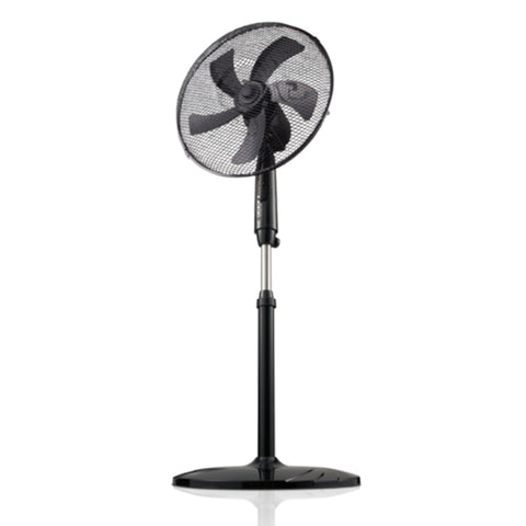 Goldair 40cm Oscillating Pedestal Fan with Remote/Round Base Floor Standing - Black