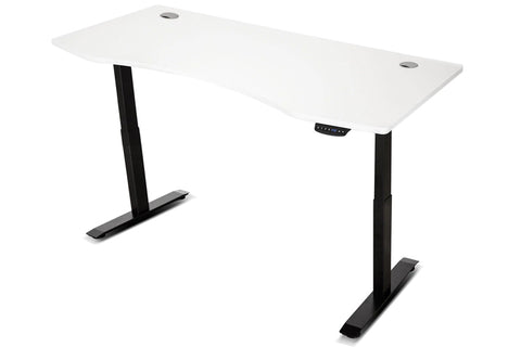 ErgoDesk Automatic Standing Desk 1500mm with Cable Management (White)