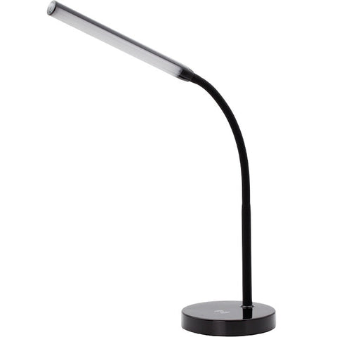 Nero Black Flexi LED Lamp Desk Light with Wireless Charging Pad for Phone