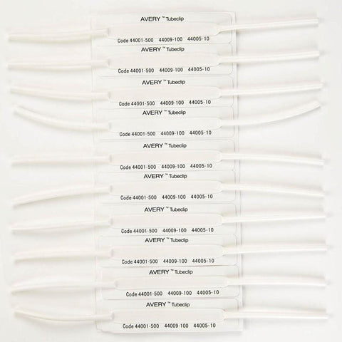Avery 44006 Tubeclip Fasteners Self Adhesive Base Only Pack 100 Tube Clip