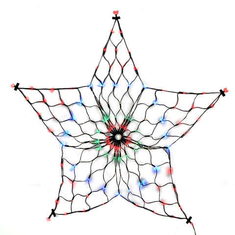 Jingle Jollys Christmas Lights 130cm Snow 130 LED Decorations