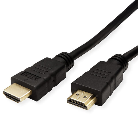 Aten High Speed True 4K HDMI Black Cable with Ethernet 1m