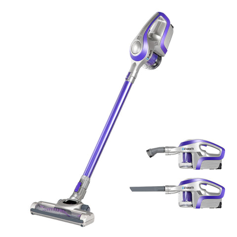 Devanti Stick Vacuum Cleaner Bagless Cordless 150W (Purple)