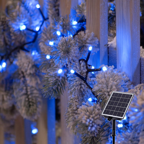 Lexi Lighting Solar 420 LED Fairy Lights - Blue