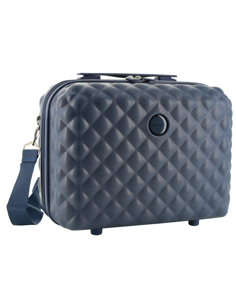 Pierre Cardin 4 Wheel Small Hard-Shell Beauty Travel Case 35cm - Teal